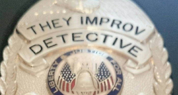 murder mystery badge